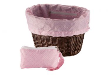 Huffy Universal Basket Liner and Bag, Geometric Squares