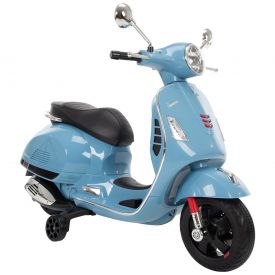 Vespa Kid Electric Ride-On Scooter Blue, 6V