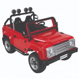 Land Rover Defender Electric Ride-On Red Car for Kids,  12V