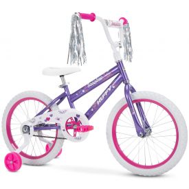 purple girls bike by Huffy