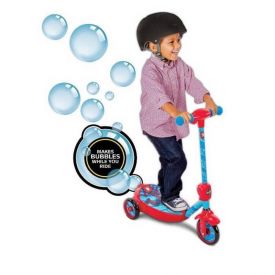 Marvel® Spider-Man® Boys' Battery-Powered Ride-On Scooter, Bubbles, 6V