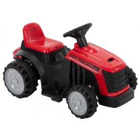 Electric Tractor Ride-On Toy with Bubbles for Kids 12V, Red