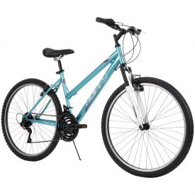 Women's bright blue color 26-inch mountain bike with 18-Speeds