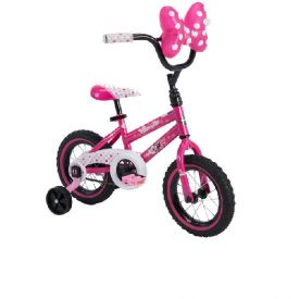 Disney Minnie Girls' EZ Build Bike, Pink, 12-inch