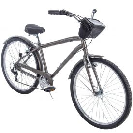 Parkside™ Men's 7-Speed Comfort Bike, Charcoal, 27.5-inch