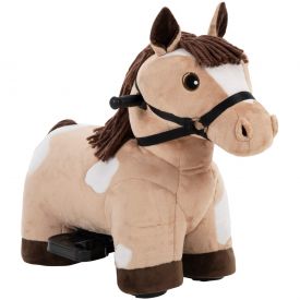 Horse Plush Electric Ride-On Toy for Toddlers, 6V