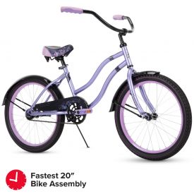 Fairmont Kid Bike Quick Assembly 20 inch Purple