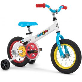 Huffy Grow 2 Go Kids Bike, Balance to Pedal, Blue and Red