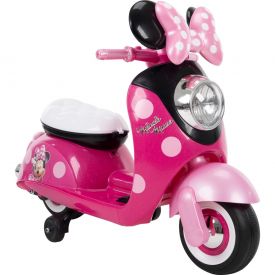 Disney Minnie Electric Ride-On European Scooter, Pink, 6V