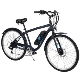 Bicicleta Eléctrica para Adultos marca Huffy, rodada 27.5”, color negro