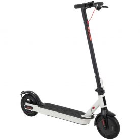 White and black electric scooter for adults