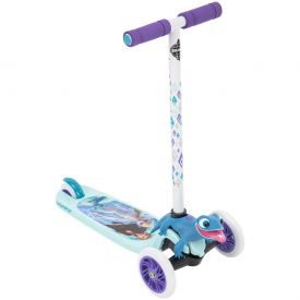 Frozen 3 wheel scooter featuring Elsa, Anna and Bruni