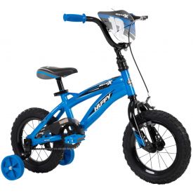 Boys 12-inch bike with blue and black features