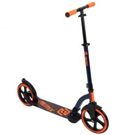 Commuter kick scooter in black with orange highlights