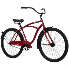 Men's beach cruiser in dark red