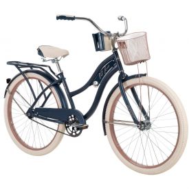 26" denim blue Nel Lusso women's cruiser bike